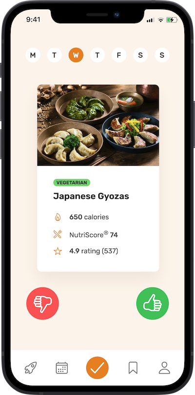 Iphone app choose the foods you want to eat